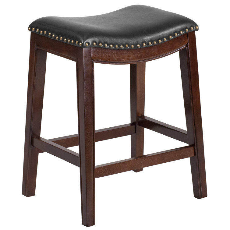 Alcott Hill Alice 26 High Backless Wood Counter Height Stool